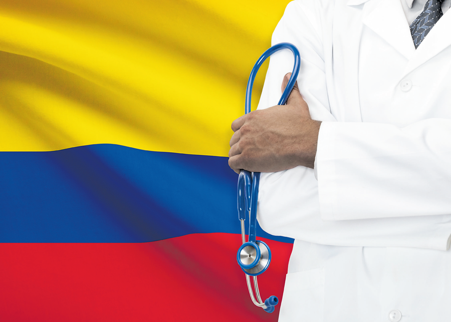 médico, bandera Colombia